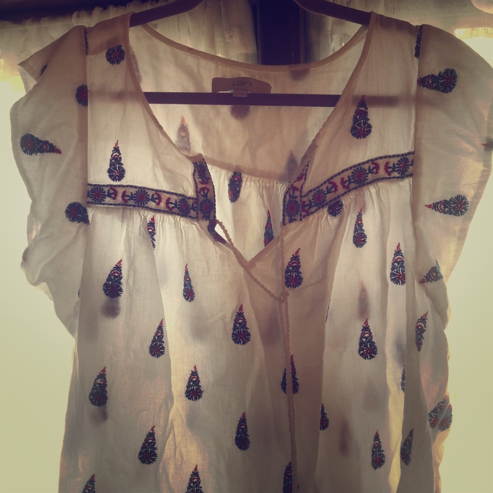 Loft peasant blouse